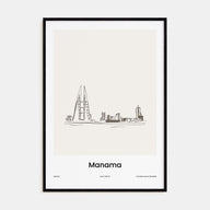Manama Drawn Poster