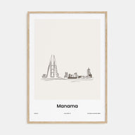 Manama Drawn Poster