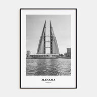 Manama Portrait B&W Poster