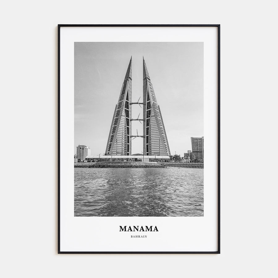 Manama Portrait B&W Poster