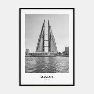 Manama Portrait B&W Poster
