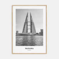 Manama Portrait B&W Poster