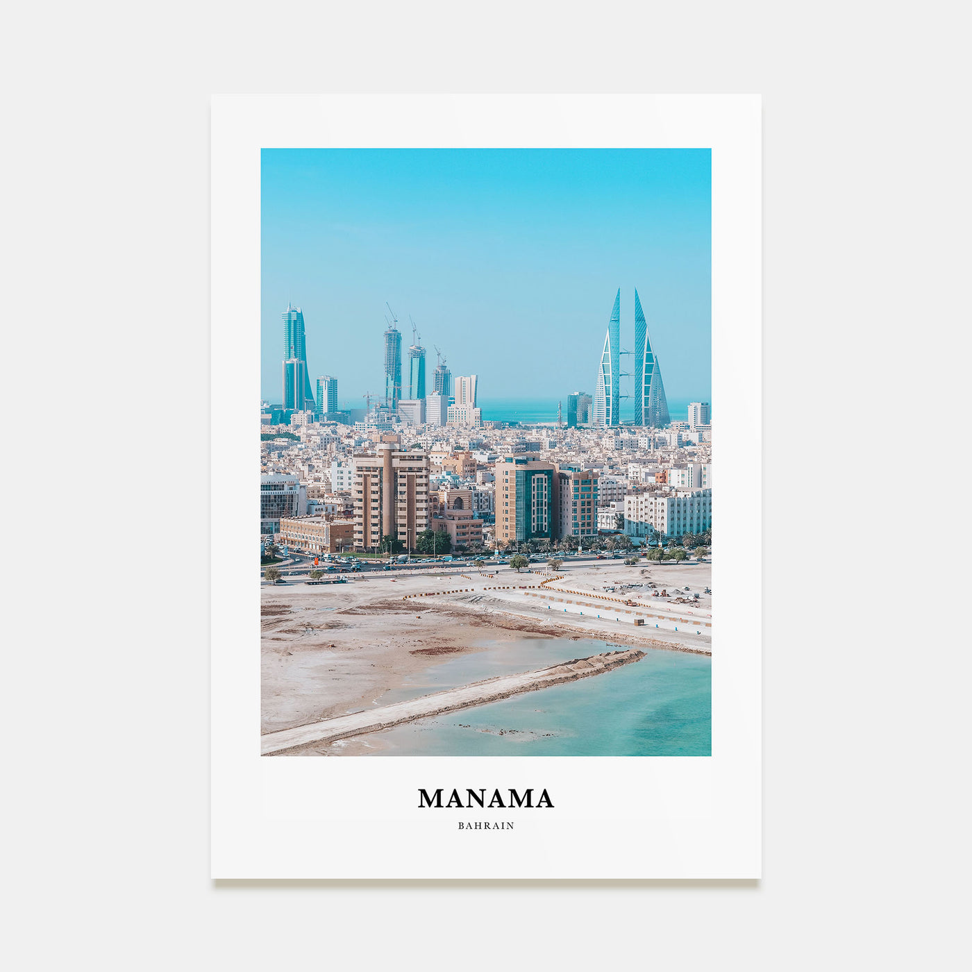 Manama Portrait Color Poster