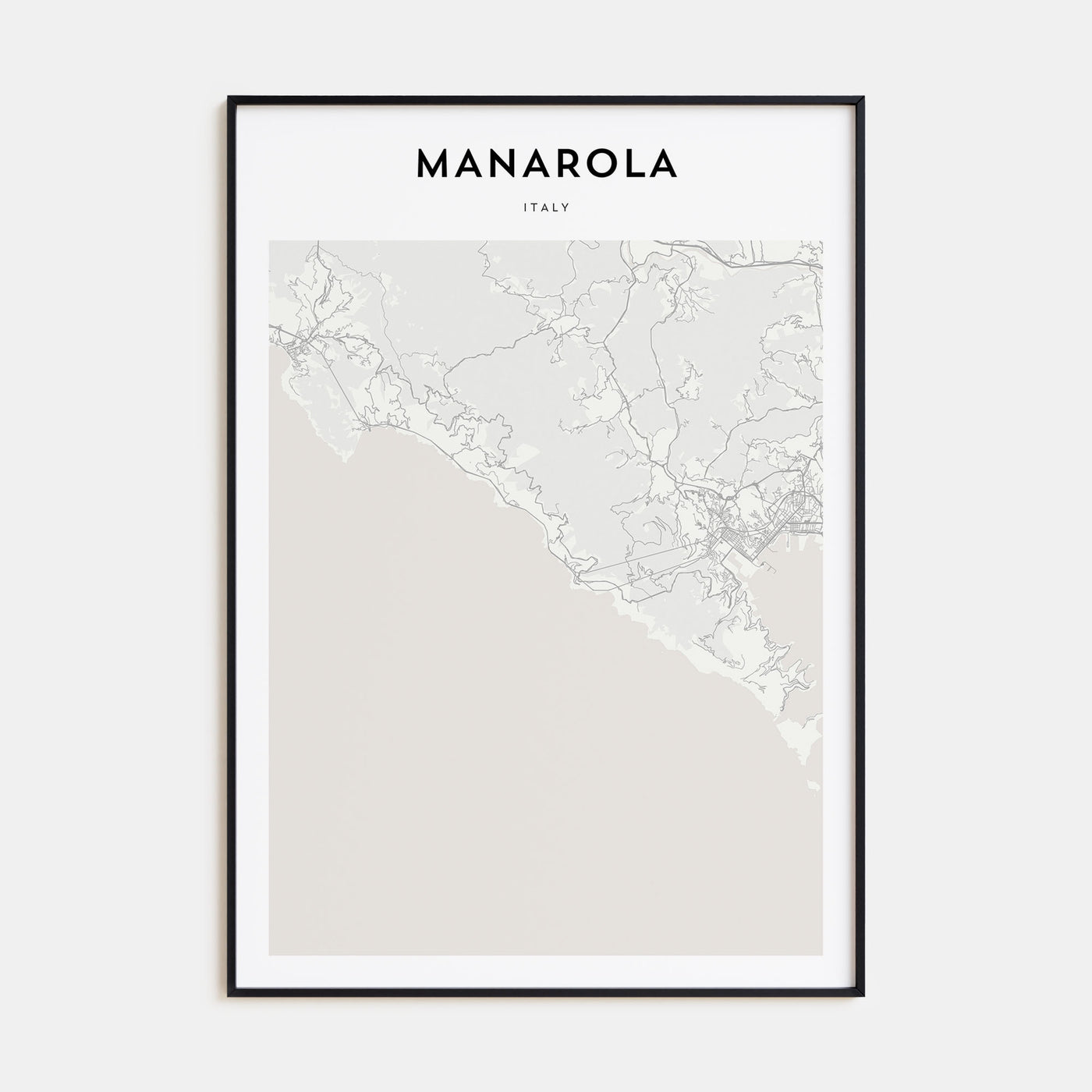 Manarola Map Portrait Poster
