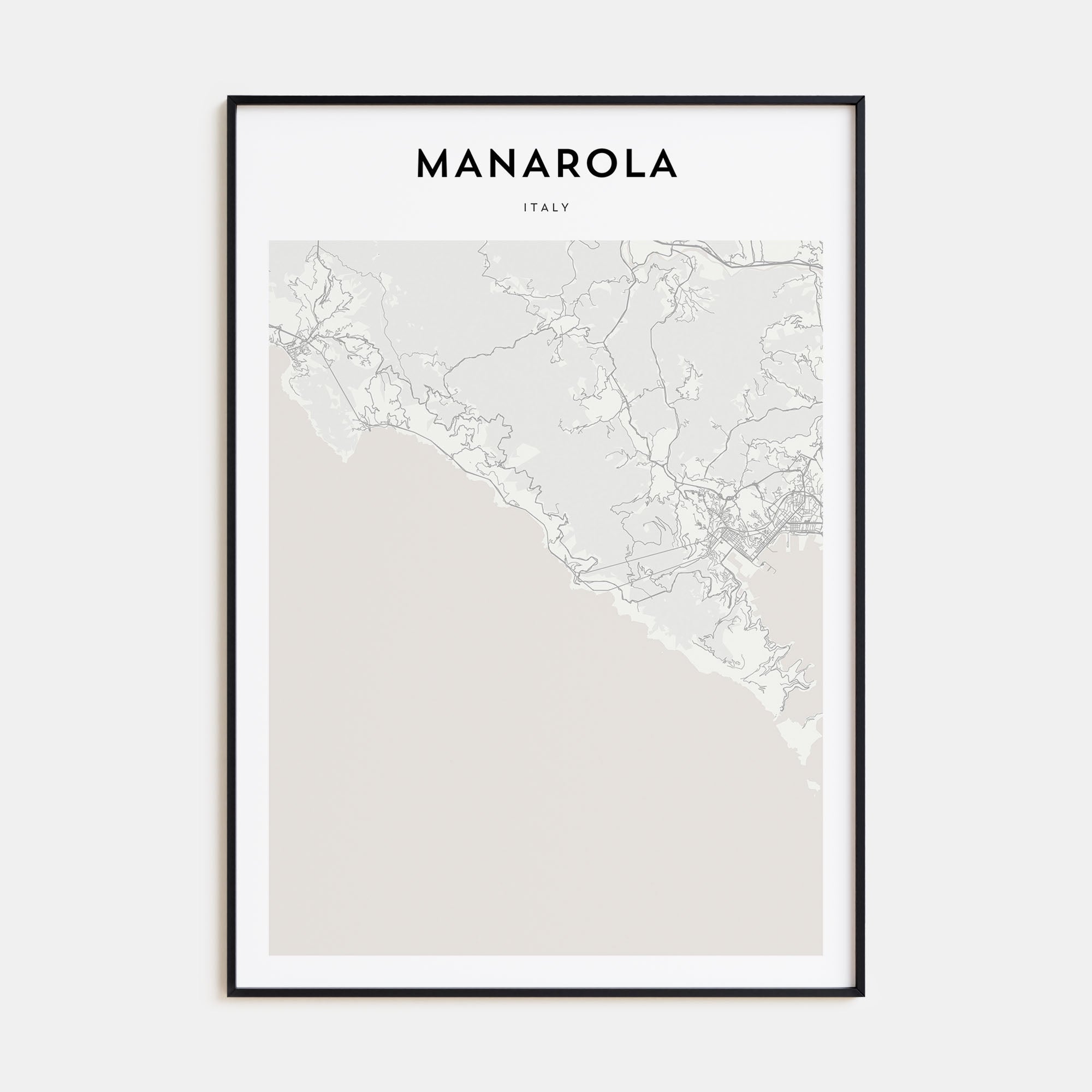 Manarola Map Portrait Poster