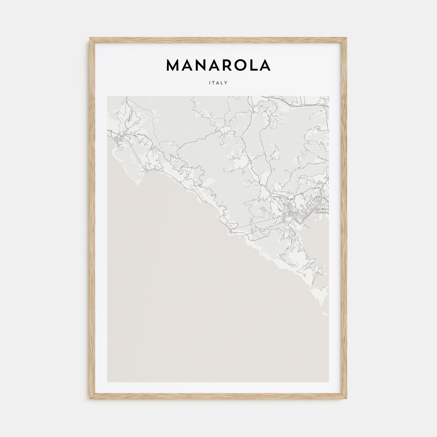 Manarola Map Portrait Poster