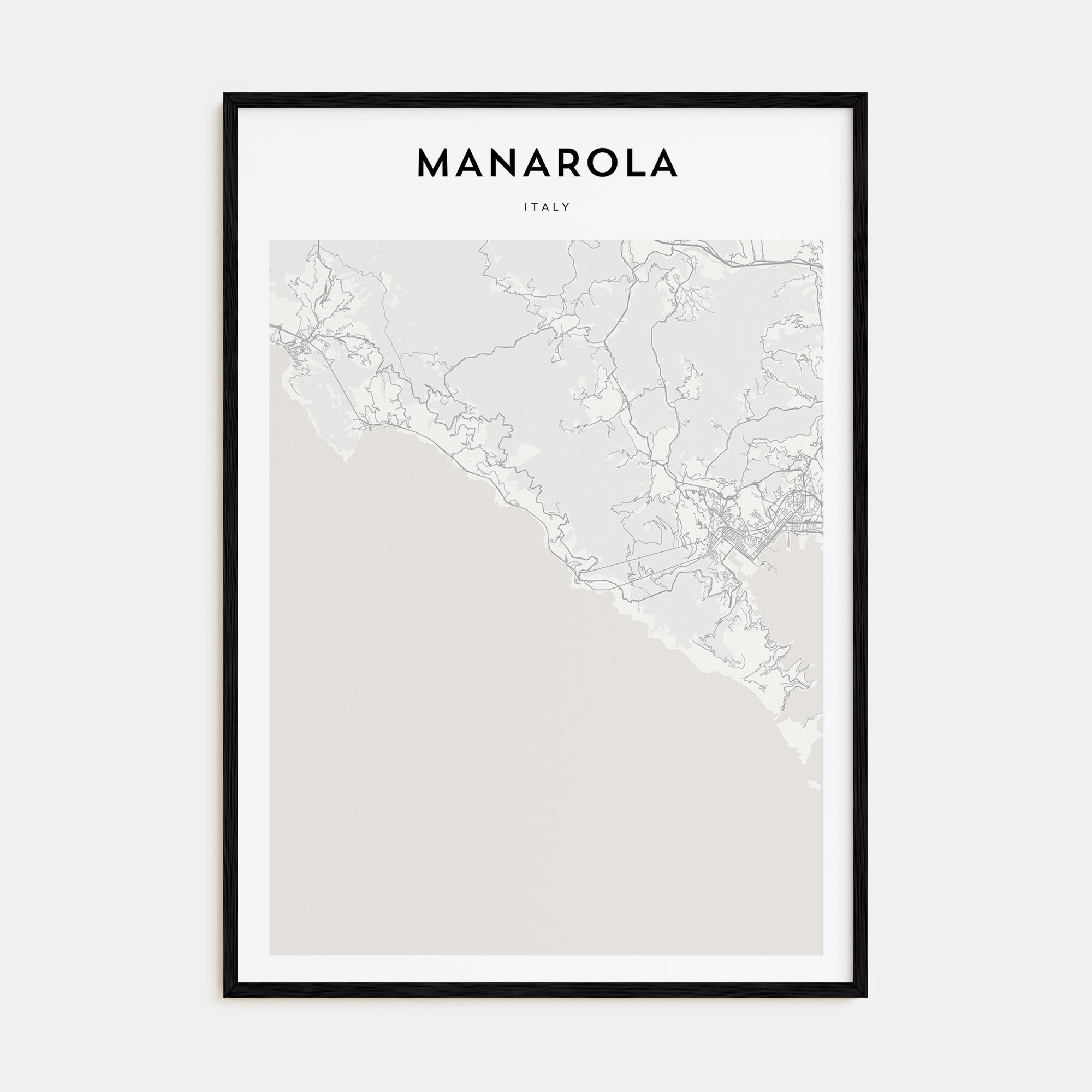Manarola Map Portrait Poster