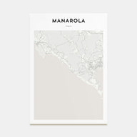 Manarola Map Portrait Poster