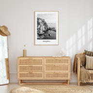 Manarola Portrait B&W Poster