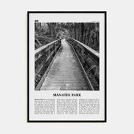 Manatee Park Travel B&W Poster