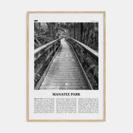 Manatee Park Travel B&W Poster