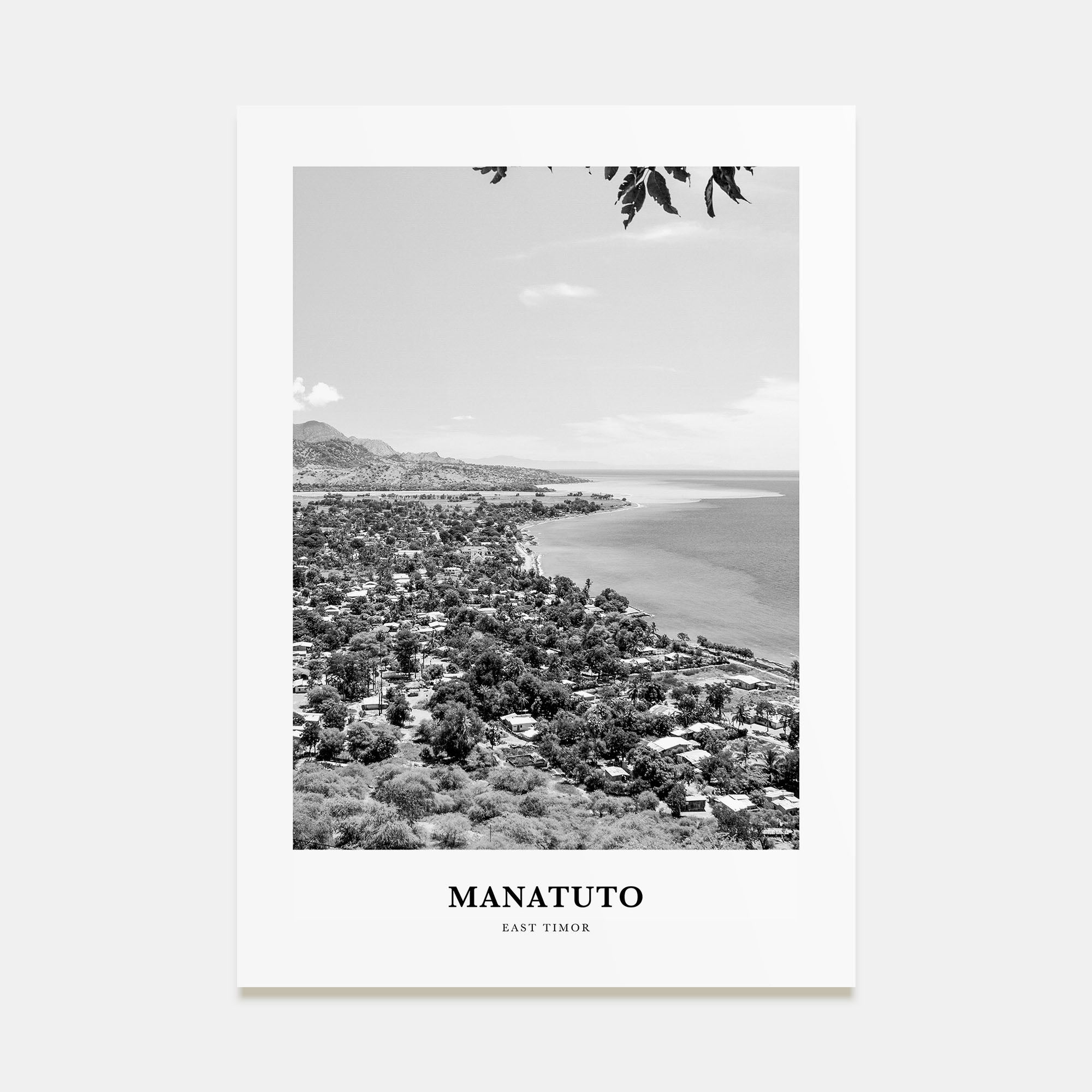 Manatuto Portrait B&W Poster