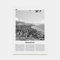 Manatuto Travel B&W Poster