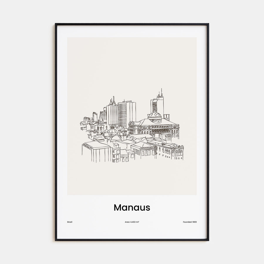 Manaus Drawn Poster