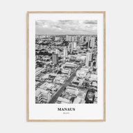 Manaus Portrait B&W Poster