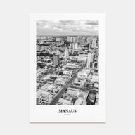 Manaus Portrait B&W Poster