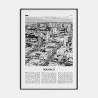 Manaus Travel B&W Poster