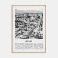 Manaus Travel B&W Poster