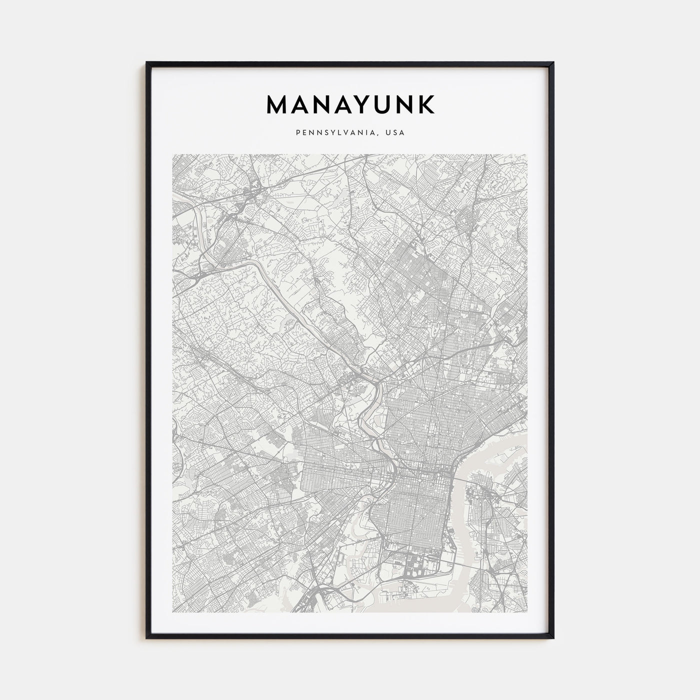 Manayunk Map Portrait Poster