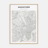 Manayunk Map Portrait Poster