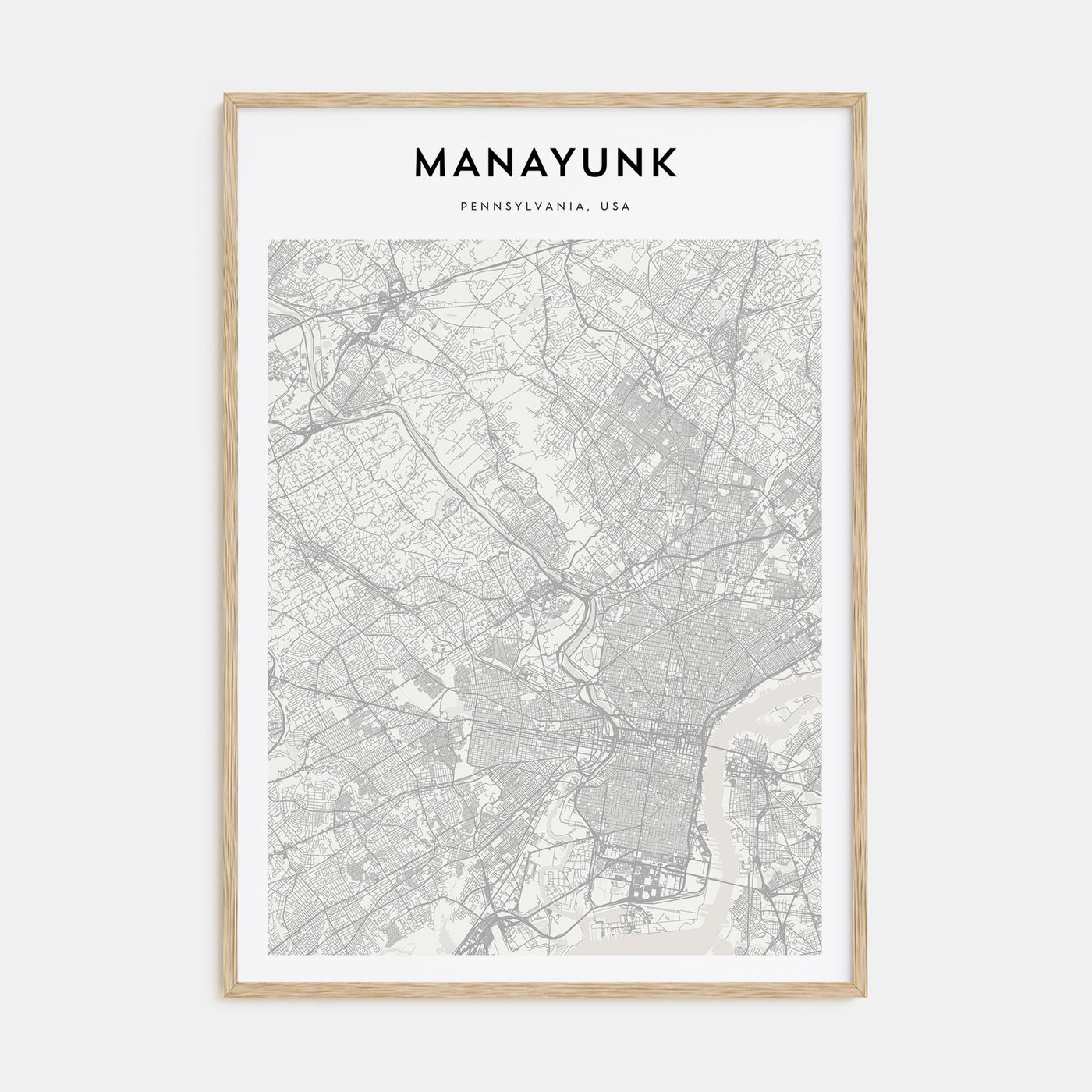 Manayunk Map Portrait Poster