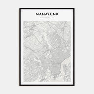 Manayunk Map Portrait Poster