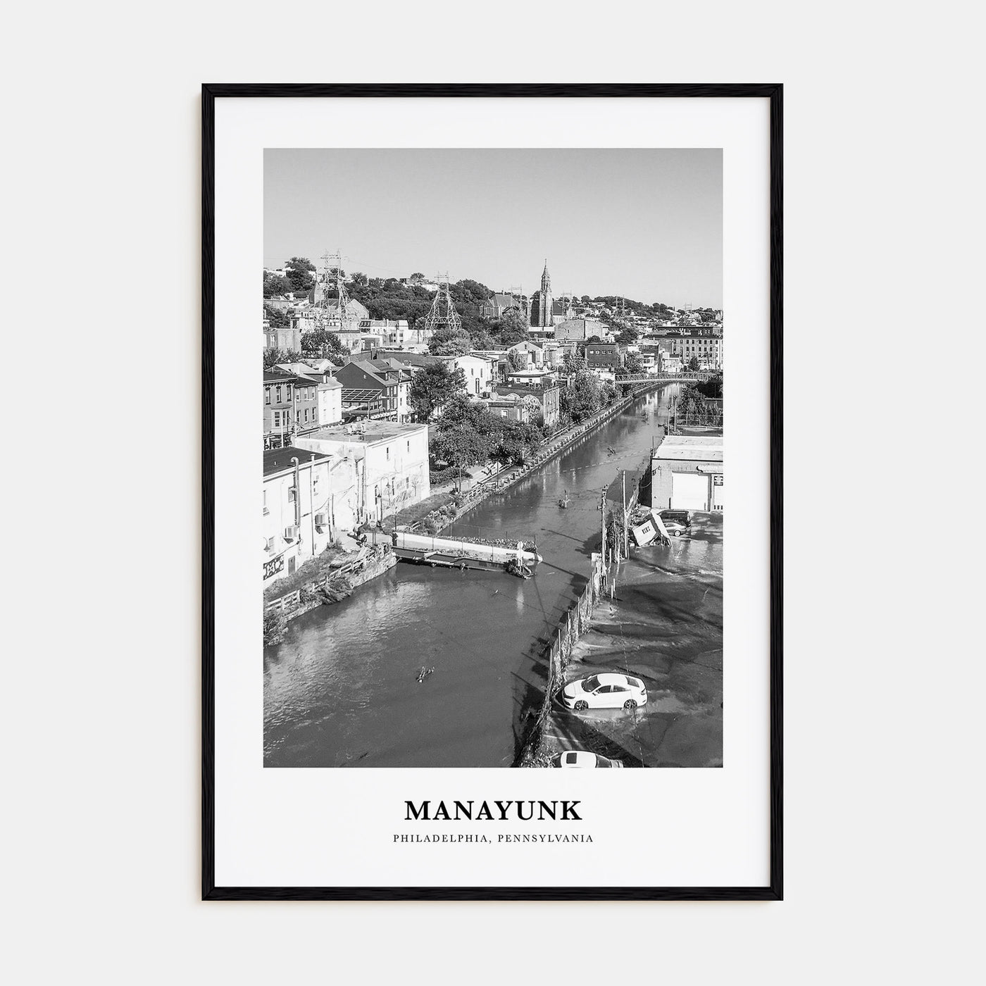 Manayunk Portrait B&W Poster