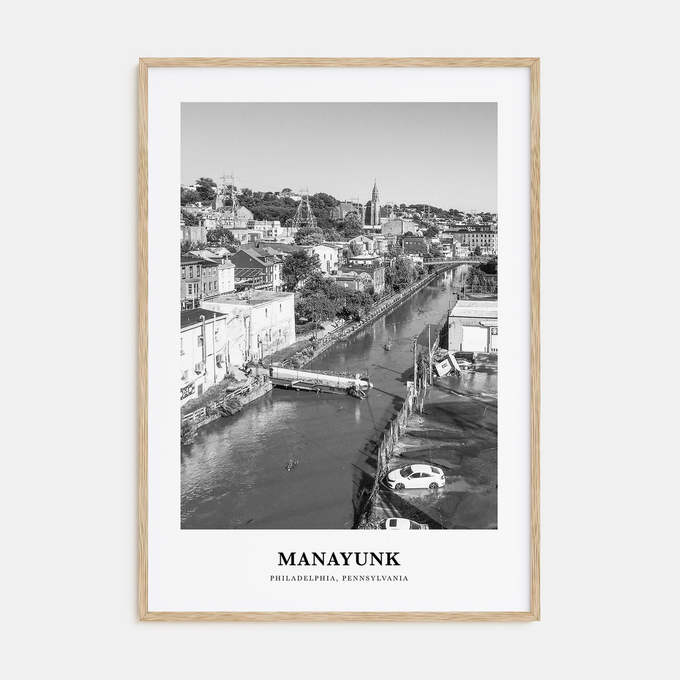Manayunk Portrait B&W Poster