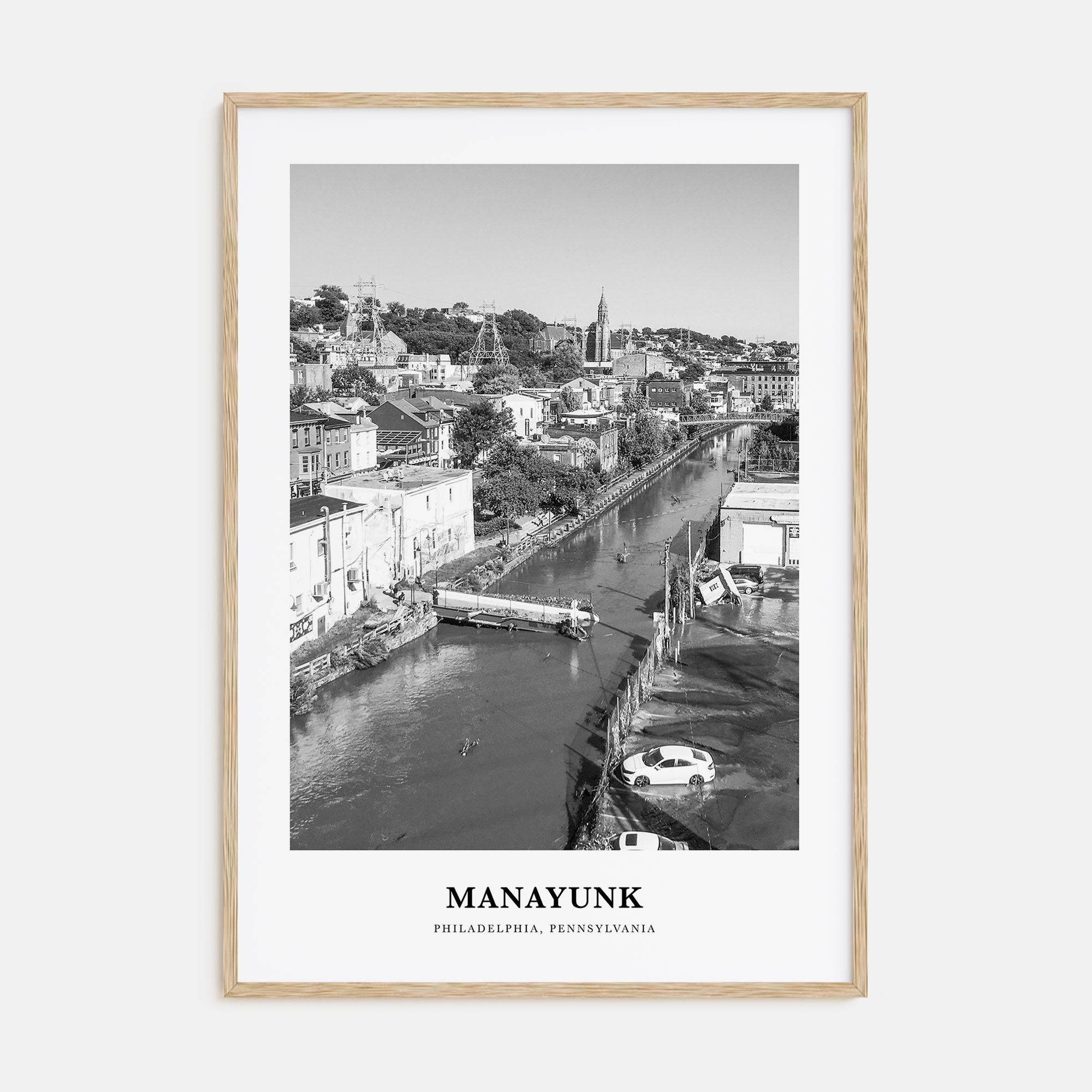 Manayunk Portrait B&W Poster