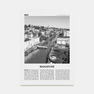 Manayunk Travel B&W Poster