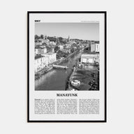 Manayunk Travel B&W Poster