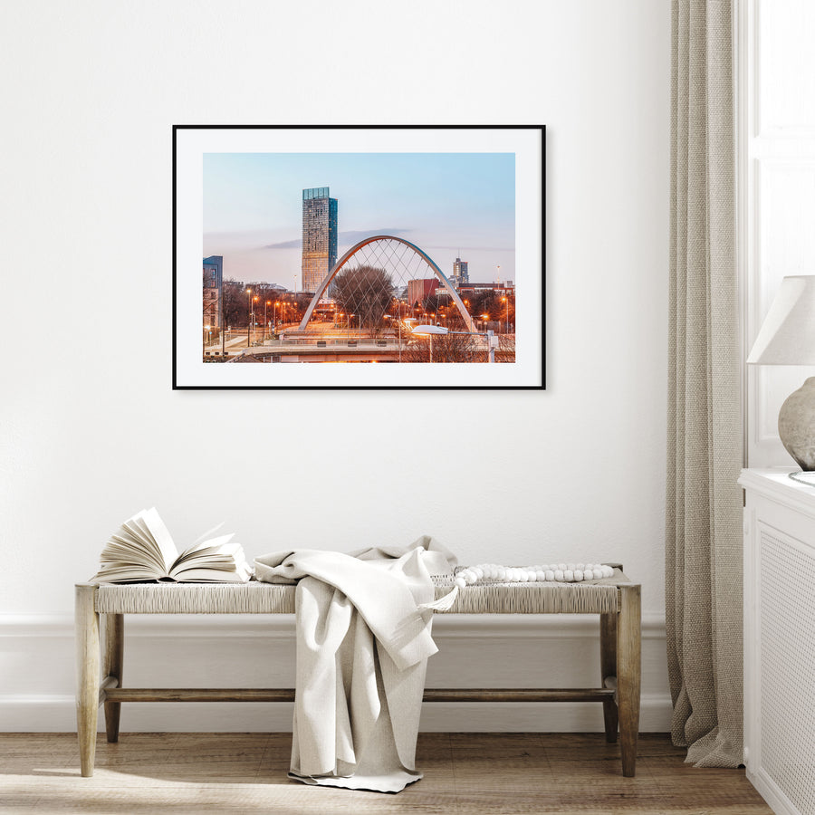 Manchester, England Landscape Color Poster