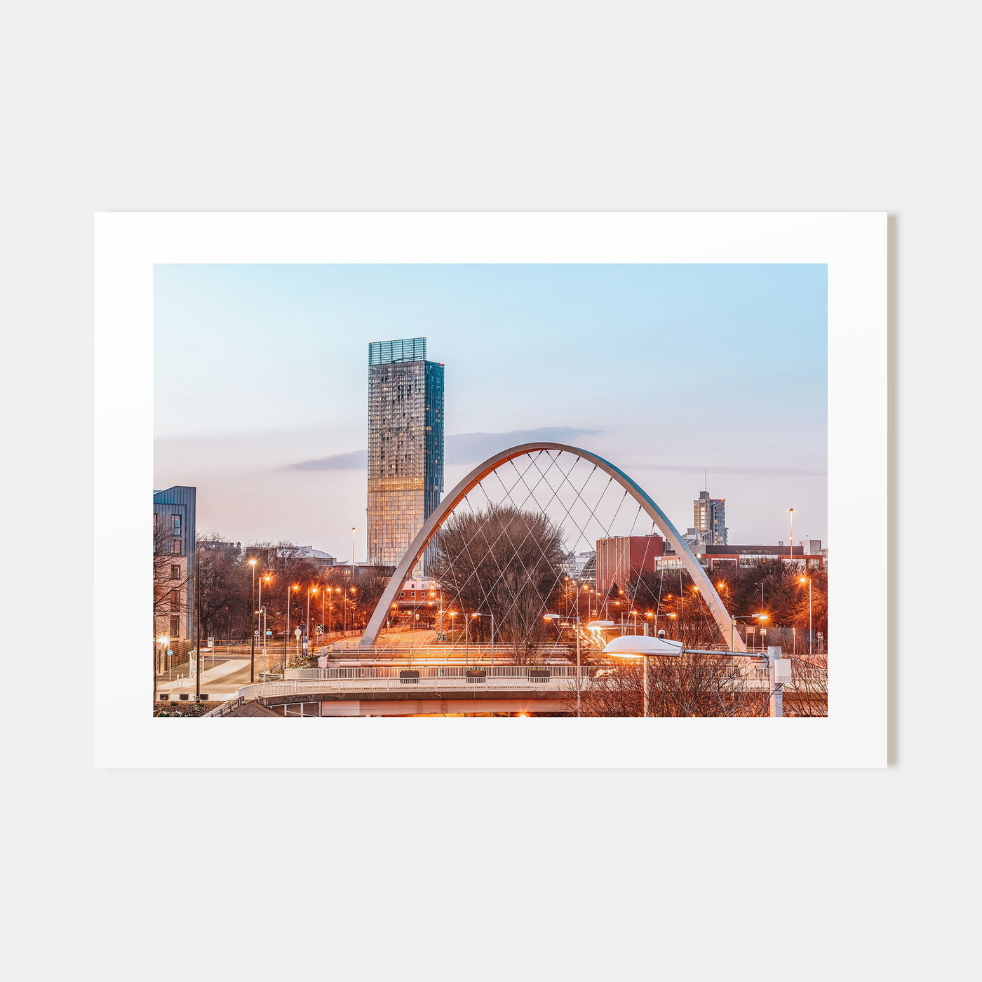 Manchester, England Landscape Color Poster