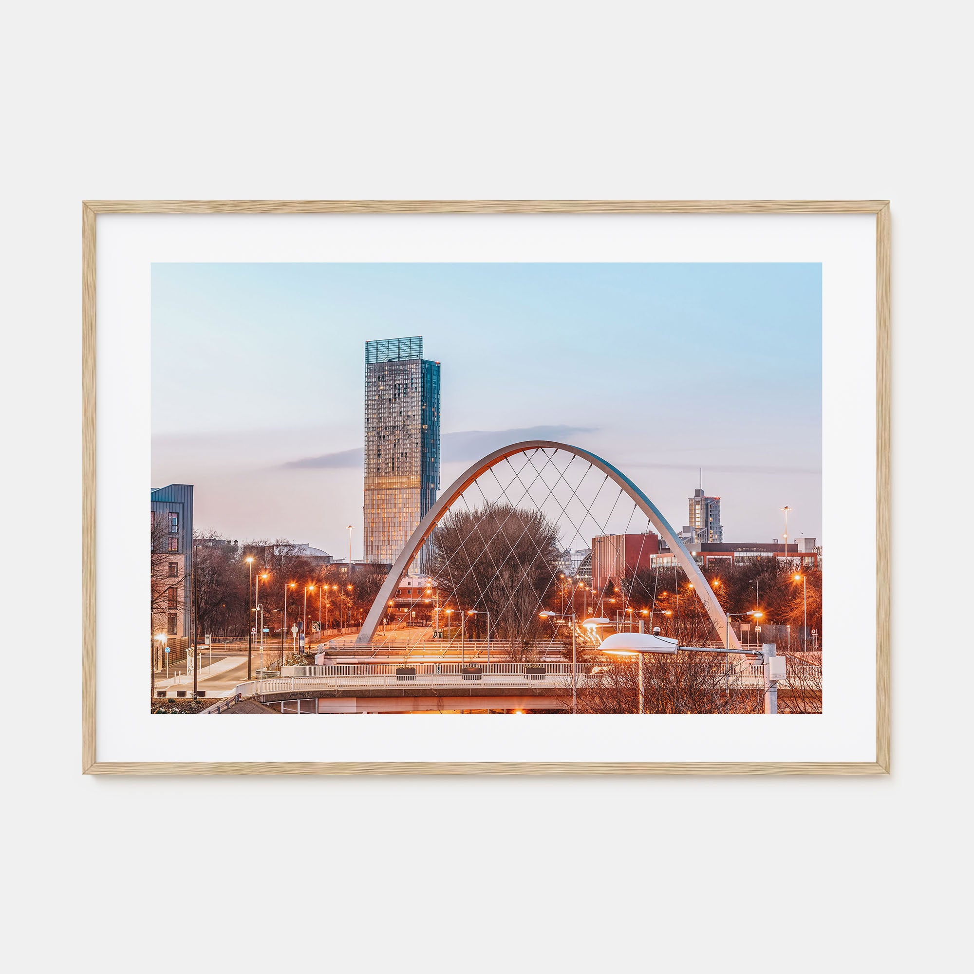 Manchester, England Landscape Color Poster