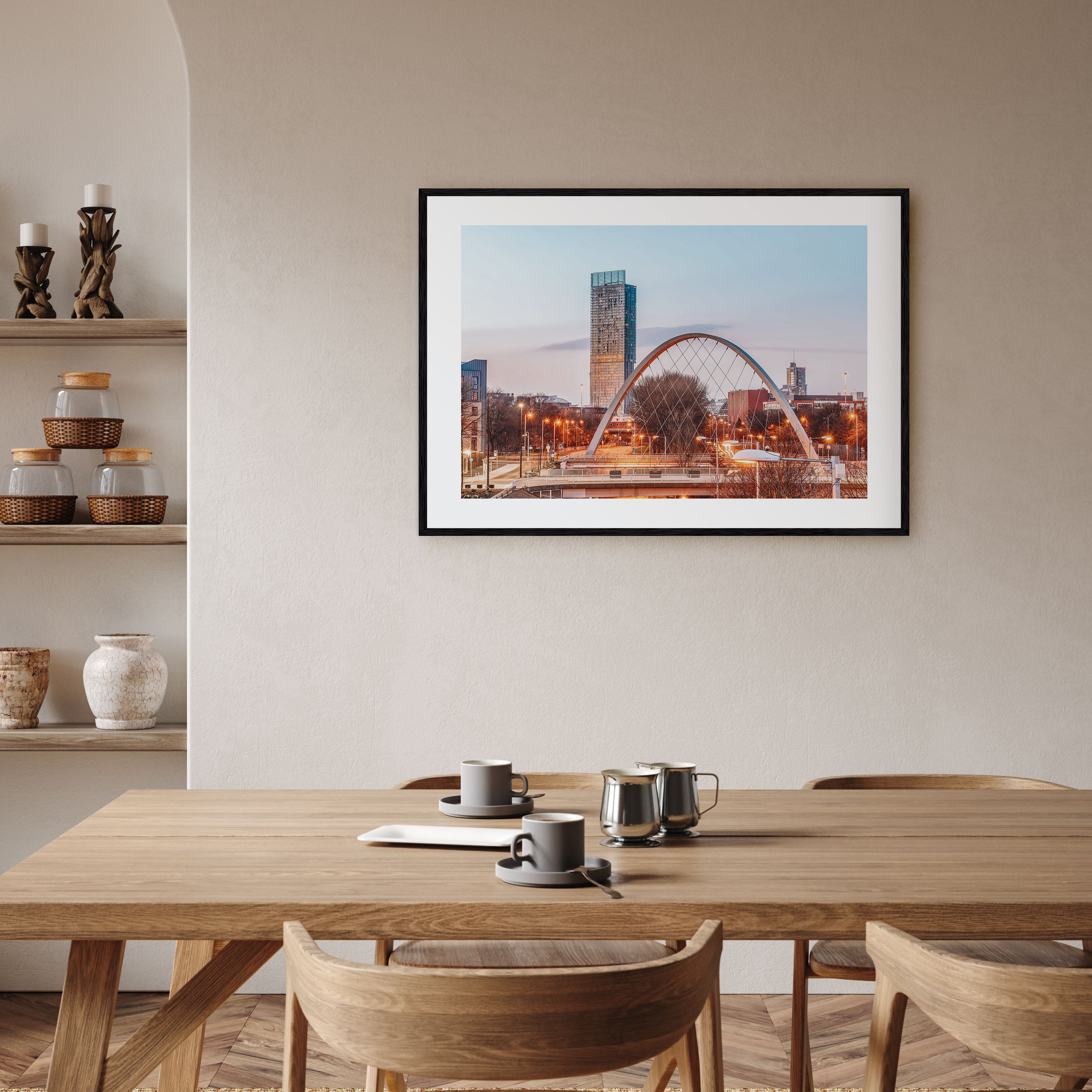 Manchester, England Landscape Color Poster