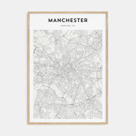 Manchester, England Map Portrait Poster