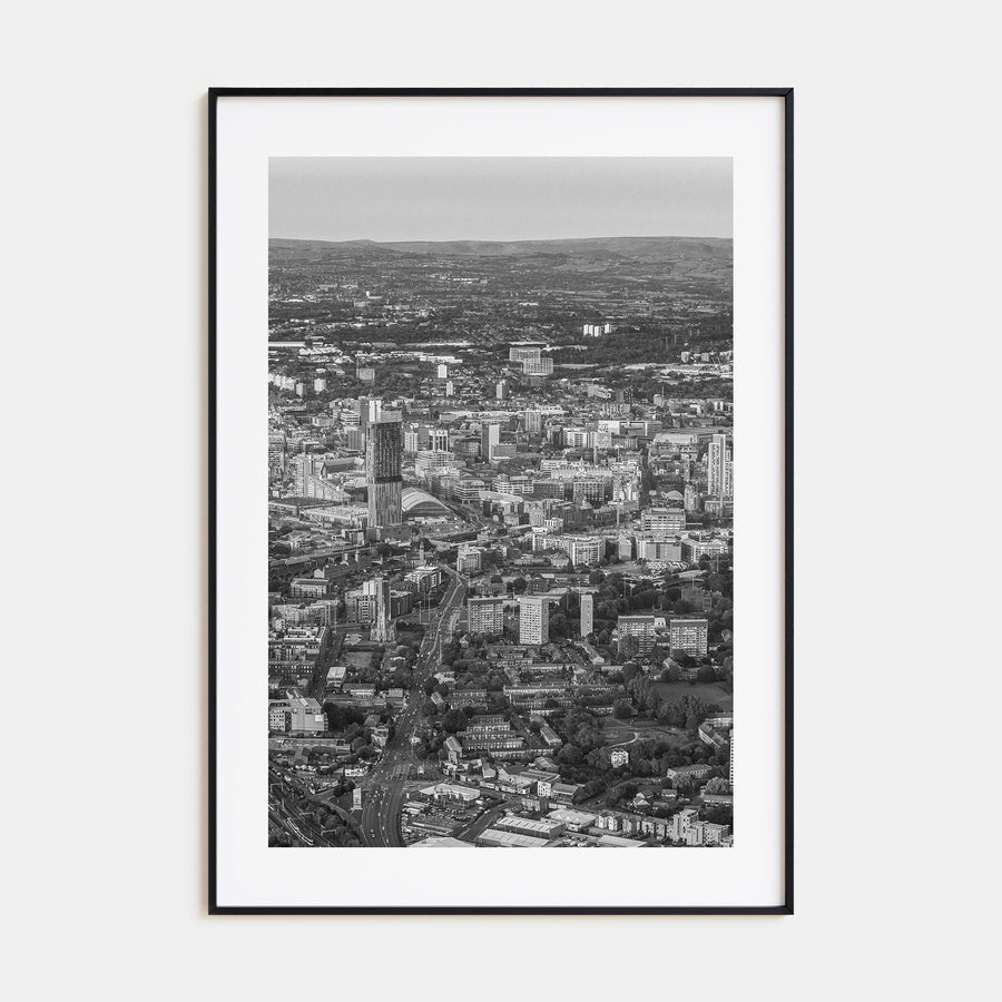 Manchester, England Photo B&W Poster