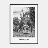 Manchester, England Portrait B&W No 1 Poster