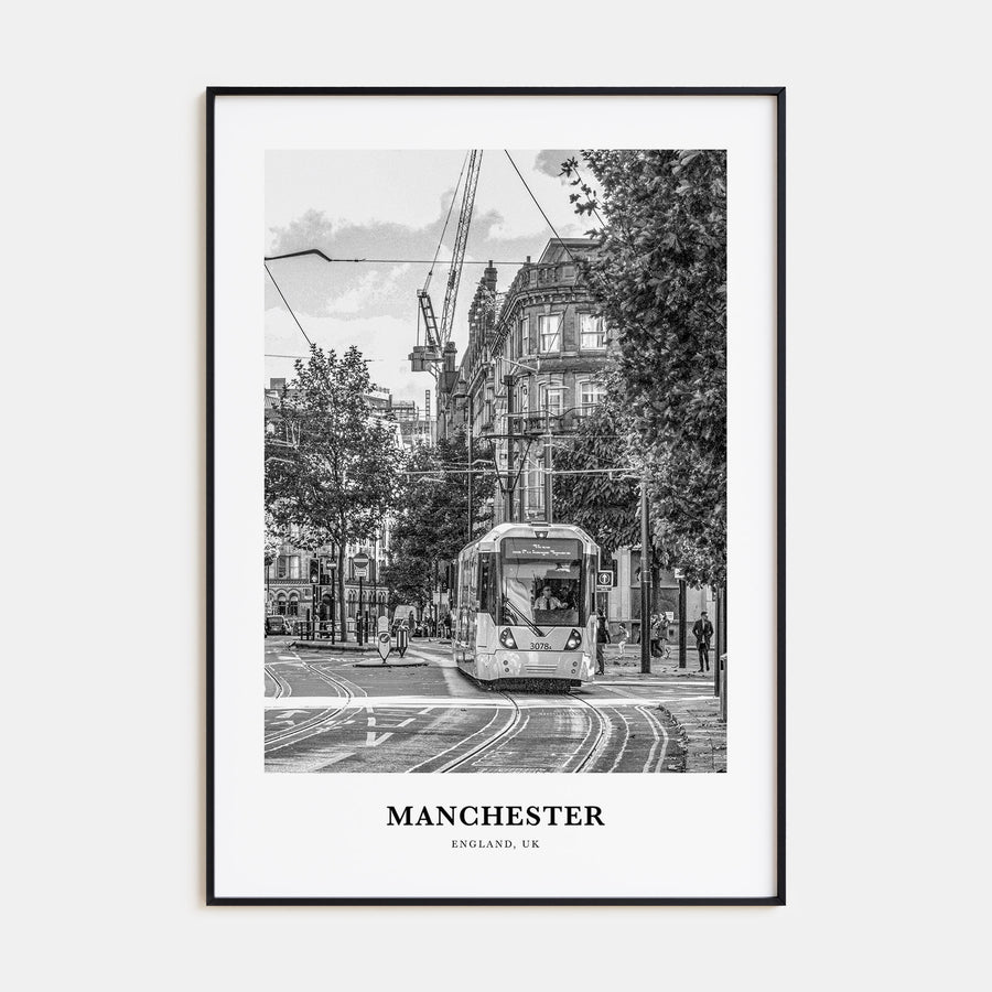 Manchester, England Portrait B&W No 1 Poster