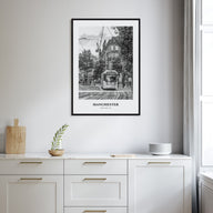 Manchester, England Portrait B&W No 1 Poster