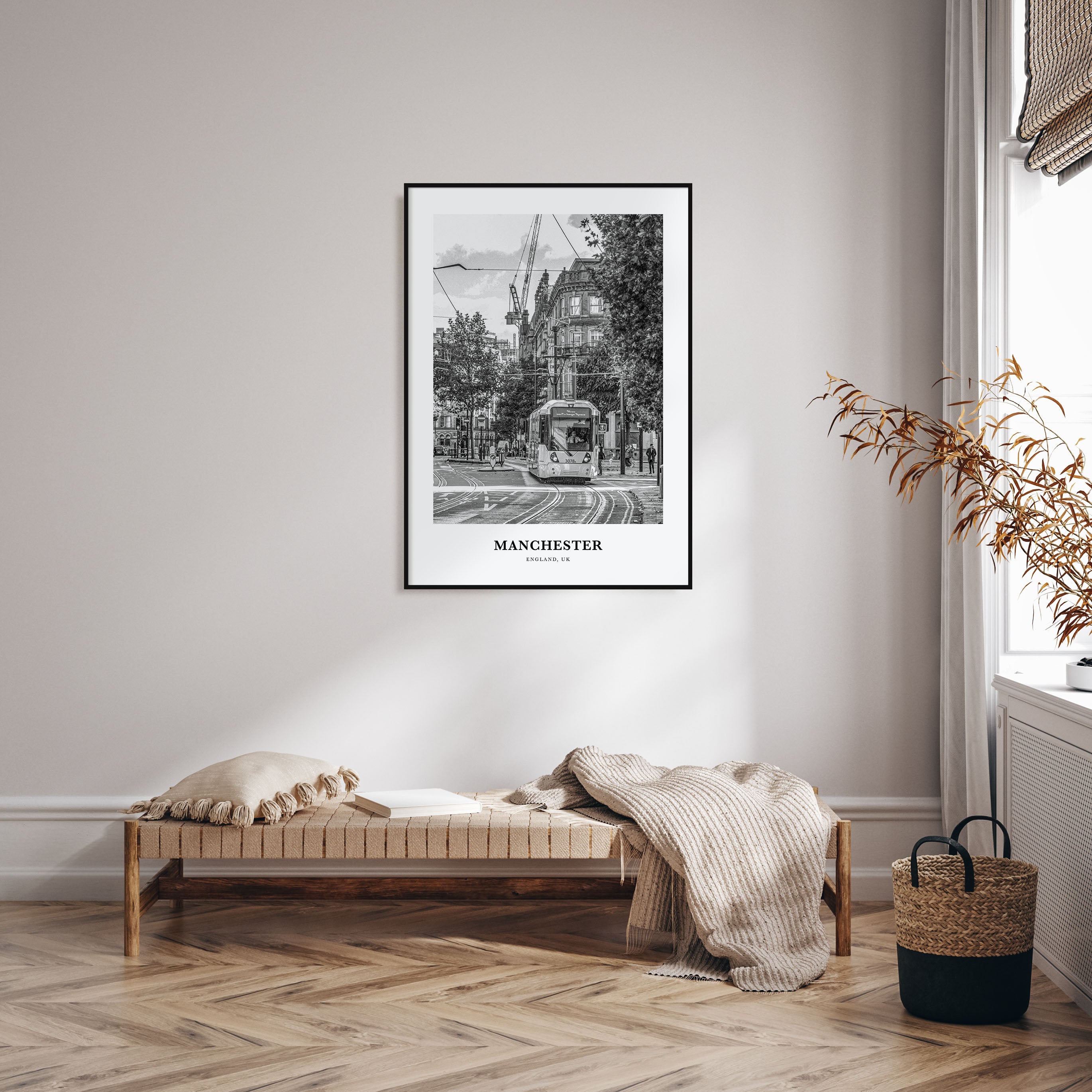 Manchester, England Portrait B&W No 1 Poster