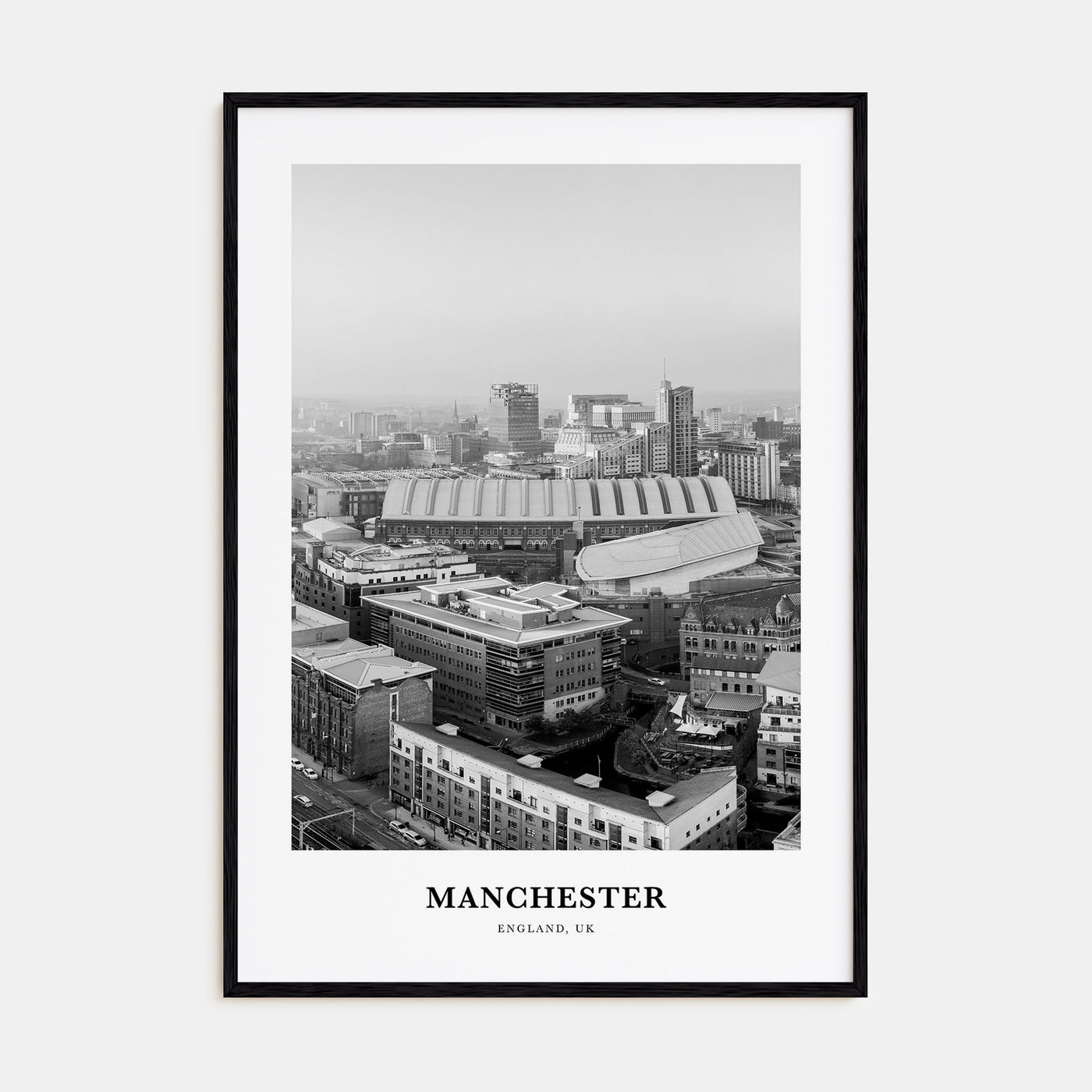 Manchester, England Portrait B&W No 2 Poster