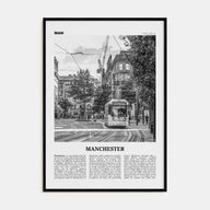 Manchester, England Travel B&W No 1 Poster