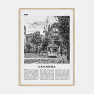 Manchester, England Travel B&W No 1 Poster