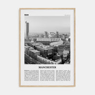Manchester, England Travel B&W No 2 Poster