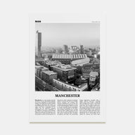 Manchester, England Travel B&W No 2 Poster
