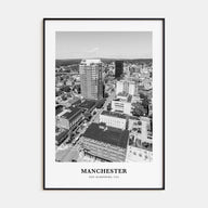 Manchester, New Hampshire Portrait B&W Poster