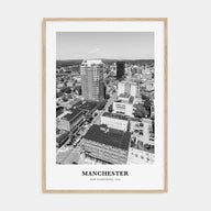 Manchester, New Hampshire Portrait B&W Poster