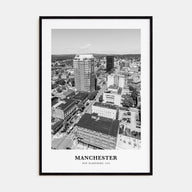 Manchester, New Hampshire Portrait B&W Poster
