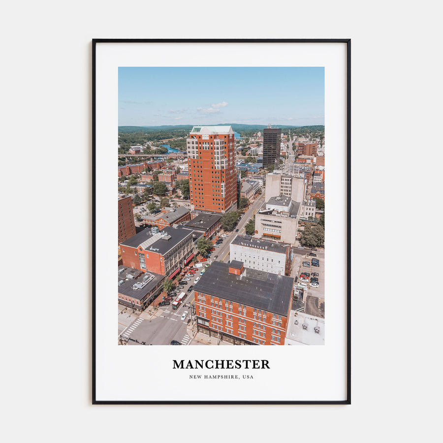 Manchester, New Hampshire Portrait Color Poster